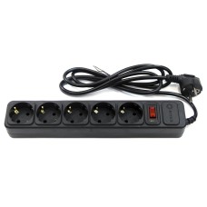SP5B-150. Сетевой фильтр 5 розеток, 5м, черный. 5bites