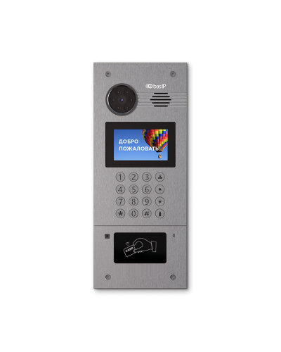 AA-07FB SILVER. Вызывная панель IP-домофона. BAS-IP в Саратове
