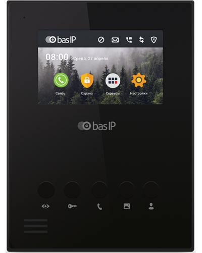 AU-04LA (AU-04L) BLACK. Монитор IP-домофона. BAS-IP в Саратове