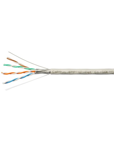 STP-4P-Cat.6a-SOLID-IN-PVC (7196c). Кабель «витая пара» (LAN) для структурированных систем связи. CABEUS в Саратове