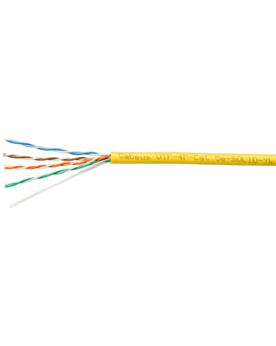 UTP-4P-Cat.5e-SOLID-YL (7251c). Кабель «витая пара» (LAN) для структурированных систем связи. CABEUS в Саратове