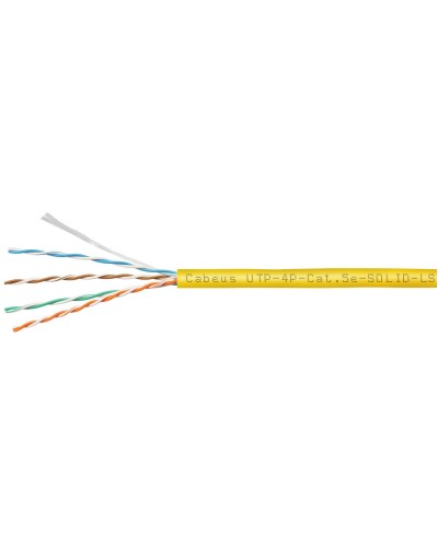 UTP-4P-Cat.5e-SOLID-LSZH-YL (9780c). Кабель «витая пара» (LAN) для структурированных систем связи. CABEUS в Саратове