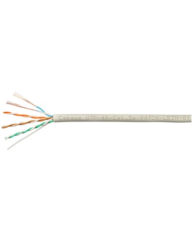 UTP-4P-Cat.5e-SOLID-GY-LIGHT-100 (9995c-5). Кабель «витая пара» (LAN) для структурированных систем связи. CABEUS в Саратове