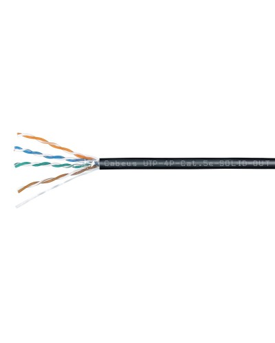 UTP-4P-Cat.5e-SOLID-OUT-LSZH-UV-100 (7172c-5). Кабель «витая пара» (LAN) для структурированных систем связи. CABEUS в Саратове