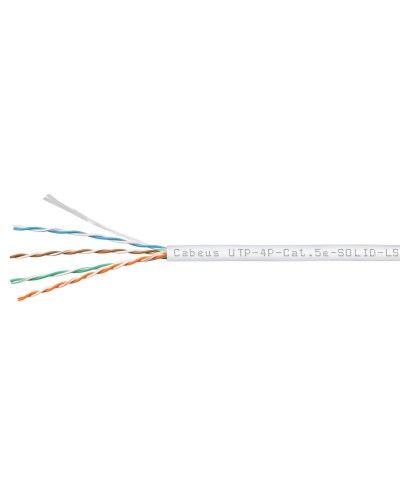 UTP-4P-Cat.5e-SOLID-LSZH-WH (9782c). Кабель «витая пара» (LAN) для структурированных систем связи. CABEUS в Саратове