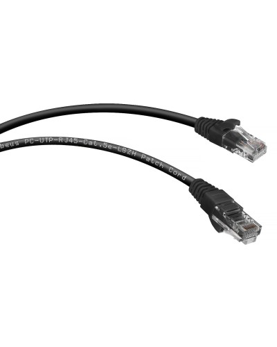 PC-UTP-RJ45-Cat.5e-2m-BK-LSZH (9539c), чёрный. Патч-корд медный. CABEUS в Саратове