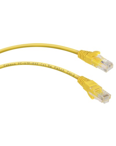 PC-UTP-RJ45-Cat.5e-0.15m-YL (8985c), желтый. Патч-корд медный. CABEUS в Саратове