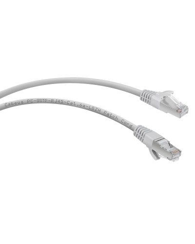 PC-SSTP-RJ45-Cat.6a-10m-LSZH (7906c), серый. Патч-корд медный. CABEUS в Саратове