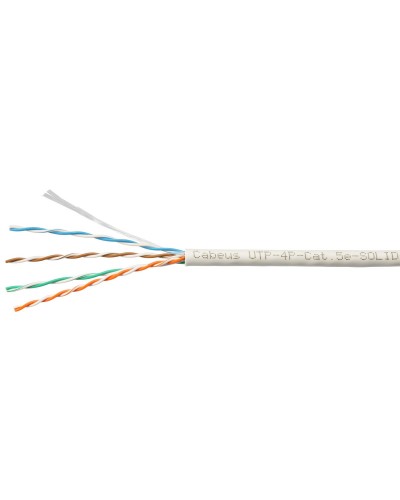 UTP-4P-Cat.5e-SOLID-LSLTx-GY-100 (10945c-5). Кабель «витая пара» (LAN) для структурированных систем связи. CABEUS в Саратове
