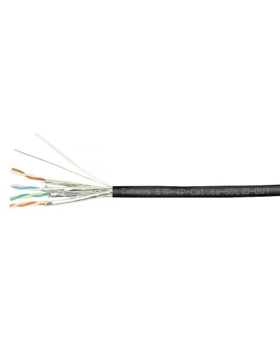 STP-4P-Cat.6a-SOLID-OUT-LSZH-UV (7198c). Кабель «витая пара» (LAN) для структурированных систем связи. CABEUS в Саратове