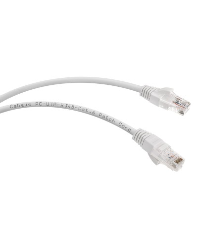 PC-UTP-RJ45-Cat.6-2m-WH (8672c), белый. Патч-корд медный. CABEUS в Саратове