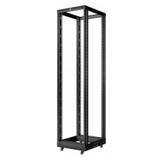 RA-32U-1000-BK (10158c). Открытая стойка 19, 32U, двухрамная, усиленная, цвет черный. CABEUS