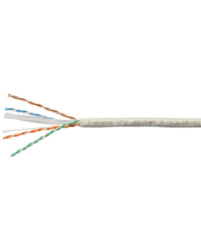 UTP-4P-Cat.6-SOLID-LSLTx-GY-100 (11143c-5). Кабель «витая пара» (LAN) для структурированных систем связи. CABEUS в Саратове