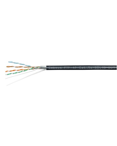 FTP-4P-Cat.5e-SOLID-OUT-PE-UV (11792c). Кабель «витая пара» (LAN) для структурированных систем связи. CABEUS в Саратове