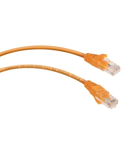PC-UTP-RJ45-Cat.5e-0.5m-OR-LSZH (9520c), оранжевый. Патч-корд медный. CABEUS в Саратове