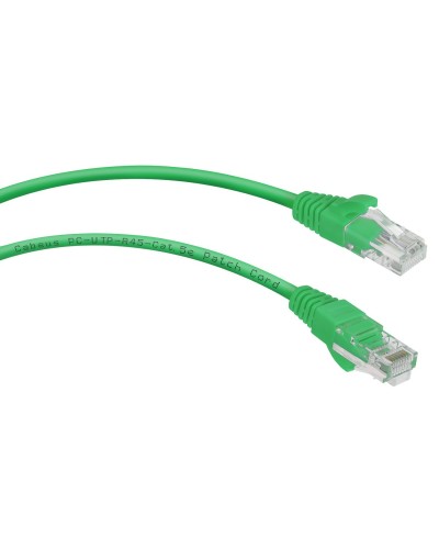 PC-UTP-RJ45-Cat.5e-0.3m-GN (7659c), зелёный. Патч-корд медный. CABEUS в Саратове