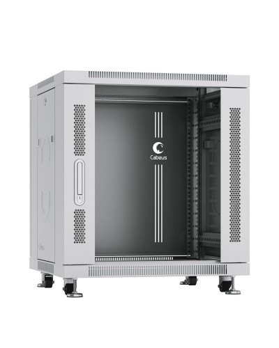 SH-05C-12U60/80 (7646c). Шкаф телекоммуникационный 19 напольный 12U. CABEUS в Саратове
