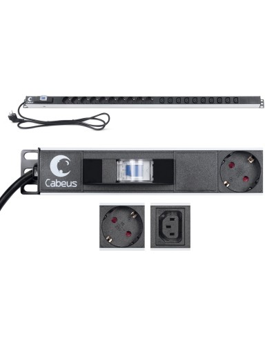 PDU-16-10S-10C13-B (9552c). Блок розеток. CABEUS в Саратове
