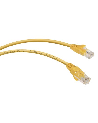 PC-UTP-RJ45-Cat.6-0.3m-YL (8703c), желтый. Патч-корд медный. CABEUS в Саратове