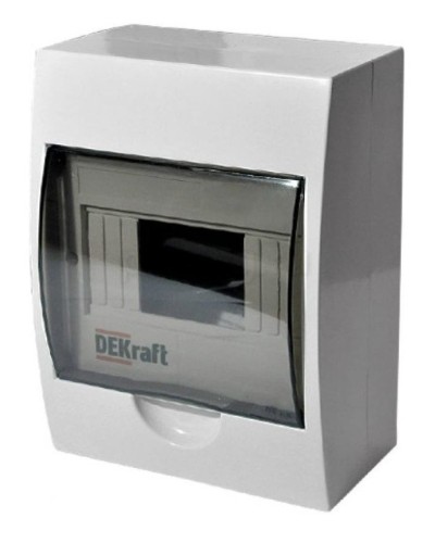 ЩРН-П-8 IP41 настенный (31010DEK). Щиток модульный с прозрачной дверцей. DEKraft в Саратове