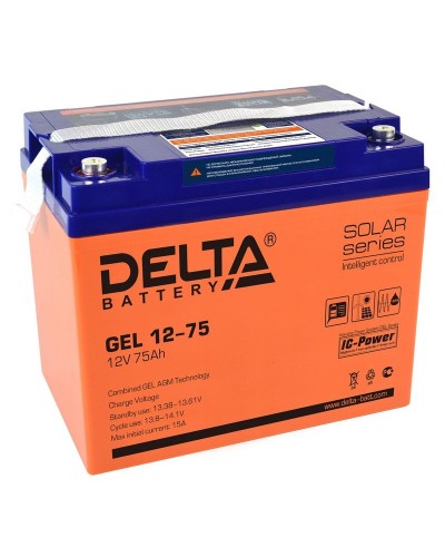 Delta GEL 12-75. Аккумулятор герметичный свинцово-кислотный. Delta в Саратове
