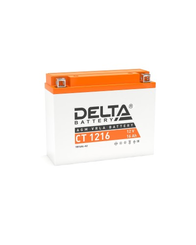 Delta CT 1216. Аккумулятор герметичный свинцово-кислотный стартерный. Delta в Саратове
