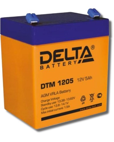 Delta DTM 1205. Аккумулятор герметичный свинцово-кислотный. Delta в Саратове