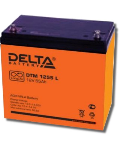 Delta DTM 1255 L. Аккумулятор герметичный свинцово-кислотный. Delta в Саратове