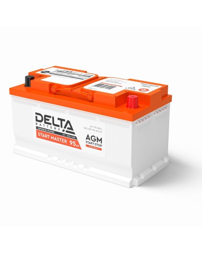 Delta START MASTER AGM 1295 (95 Ah). Аккумулятор автомобильный герметичный свинцово-кислотный. Delta в Саратове
