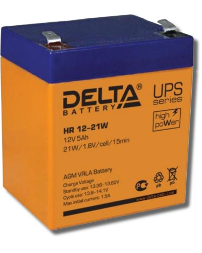 Delta HR 12-21 W. Аккумулятор герметичный свинцово-кислотный. Delta в Саратове