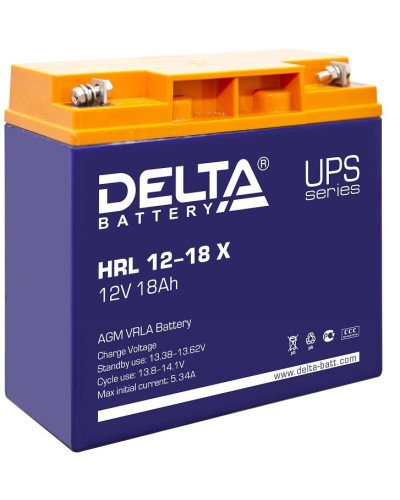 Delta HRL 12-18 X. Аккумулятор герметичный свинцово-кислотный. Delta в Саратове