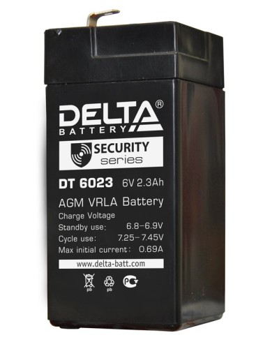 Delta DT 6023 (75мм). Аккумулятор герметичный свинцово-кислотный. Delta в Саратове