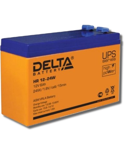 Delta HR 12-24 W. Аккумулятор герметичный свинцово-кислотный. Delta в Саратове