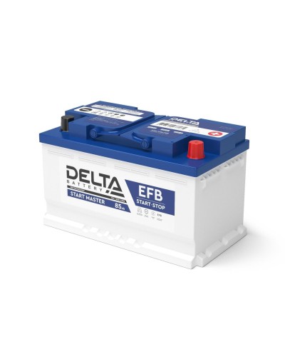 Delta START MASTER EFB 1285 (85 Ah). Аккумулятор автомобильный герметичный свинцово-кислотный. Delta в Саратове
