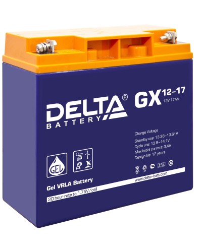 Delta GX 12-17. Аккумулятор герметичный свинцово-кислотный. Delta в Саратове