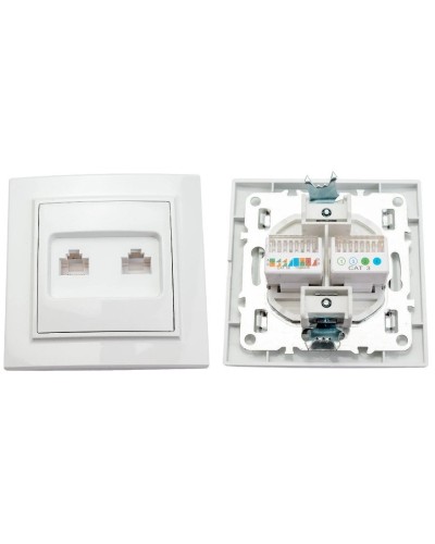 Минск Розетка RJ-45+Phone СП (ERK00-135-10). Розетка RJ-45+Phone СП. EKF в Саратове