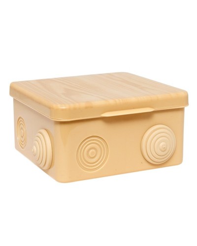 КМР-030-014 с крышкой (100х100х55) светлое дерево IP54 (plc-kmr-030-014-s). Коробка распределительная. EKF в Саратове