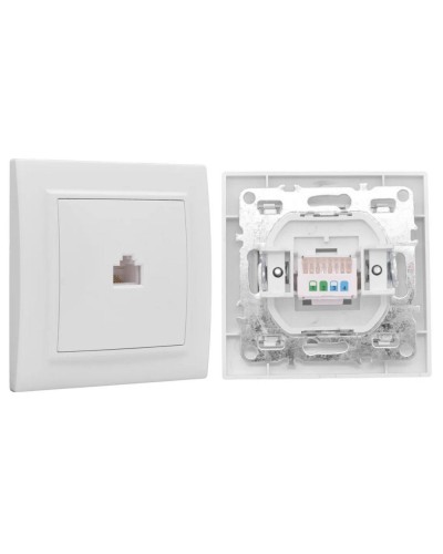 Минск Розетка RJ-45 1-местная СП (ERK01-035-10). Розетка RJ-45 1-местная СП. EKF в Саратове