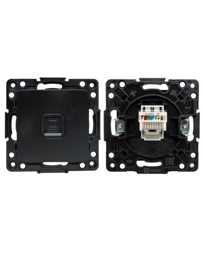 Стокгольм Механизм Розетки RJ-45 1-местной (EZK01-035-10). Механизм Розетки RJ-45 1-местной. EKF в Саратове