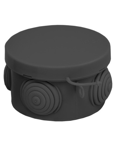 КМР-040-038 с крышкой (65х40) чёрная IP54 (plc-kmr-040-038-b). Коробка распределительная. EKF в Саратове