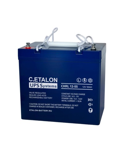 C.ETALON CHRL 12-55. Аккумулятор герметичный свинцово-кислотный. ETALON в Саратове