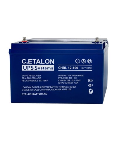 C.ETALON CHRL 12-100. Аккумулятор герметичный свинцово-кислотный. ETALON в Саратове