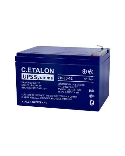 C.ETALON CHR 6-12. Аккумулятор герметичный свинцово-кислотный. ETALON в Саратове