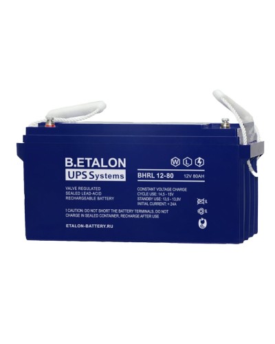 B.ETALON BHRL 12-80. Аккумулятор герметичный свинцово-кислотный. ETALON в Саратове