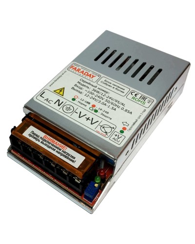 36W/12-24V/95AL. Импульсный блок питания. FARADAY в Саратове
