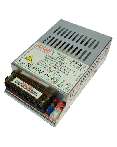 50W/12-24V/120AL. Импульсный блок питания. FARADAY в Саратове