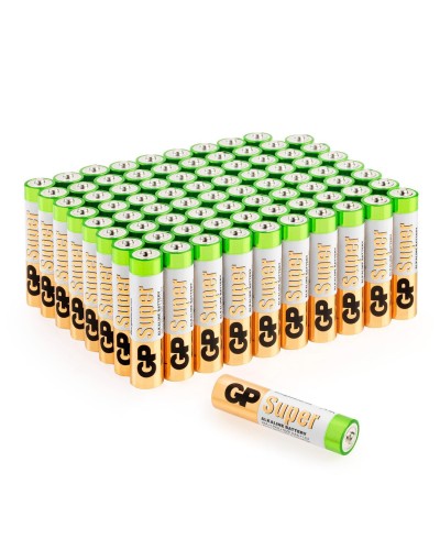 GP Super Alkaline 24A AAA (GP 24A-2CRVS80), упак. 80 шт.. Алкалиновые батарейки. GP Batteries в Саратове