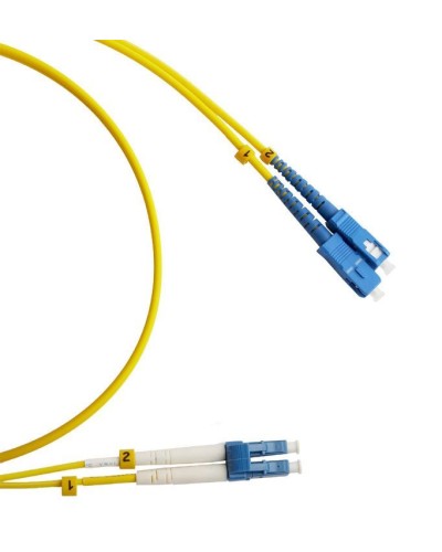 FC-D2-9-LC/UR-SC/UR-H-3M-LSZH-YL. Патч-корд волоконно-оптический LC/UPC-SC/UPC. Hyperline в Саратове