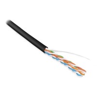 UUTP4-C5E-S24-OUT-PE-BK-500. Кабель «витая пара» (LAN) для структурированных систем связи. Hyperline