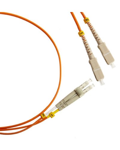 FC-D2-50-LC/PR-SC/PR-H-3M-LSZH-OR. Патч-корд волоконно-оптический LC-SC. Hyperline в Саратове